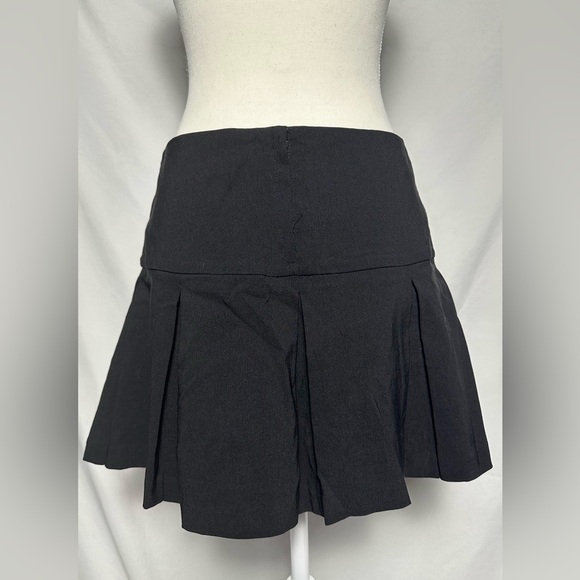LE CHATEAU Vintage Pleated Babydoll Schoolgirl Goth Preppy Mini Skirt Size 7/8 - Picture 3 of 5
